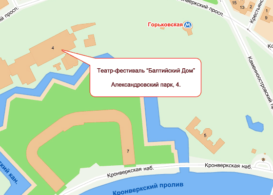 Балтийский Дом на карте