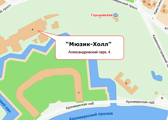 Балтийский Дом на карте